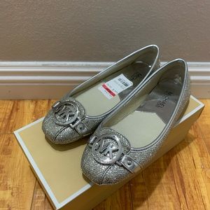 Michael Kors Silver Flats